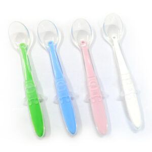 wholesale food grade bpa free with soft tip first stage toddler infant spoons silicone baby scraping spoon
