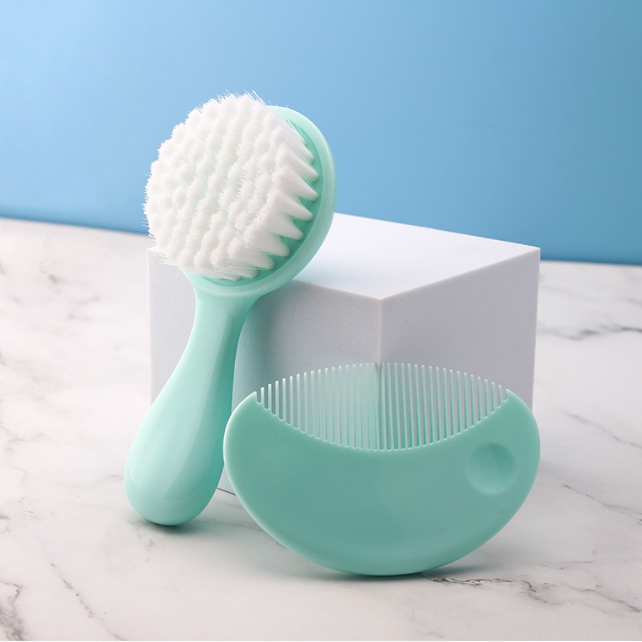 Gentle PP Bristle Baby Brush & Comb Set - Newborn Grooming Essentials - Image 2