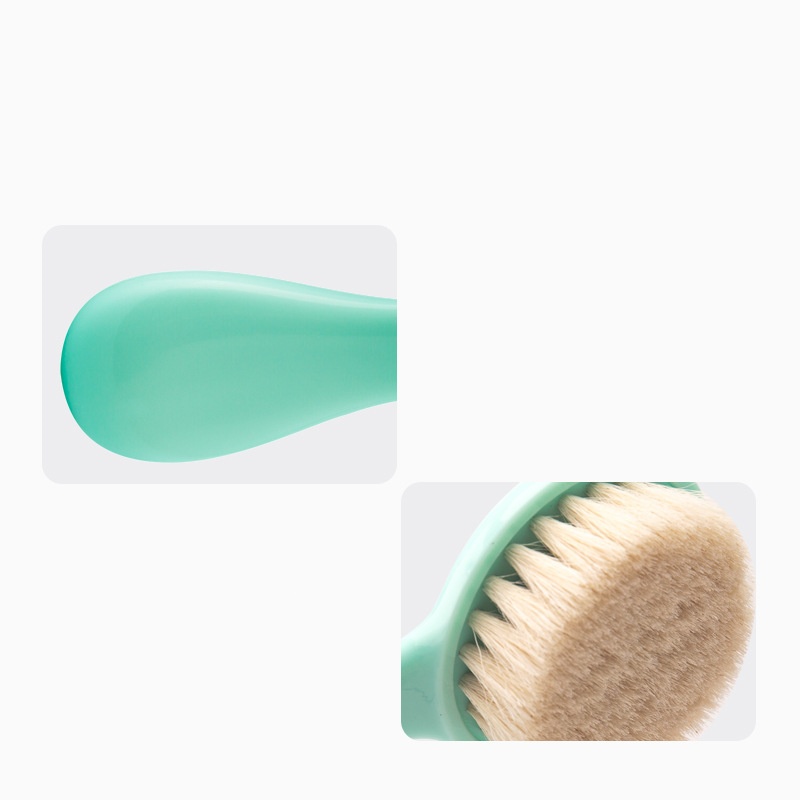 Soft Natural Goat Hair Baby Brush - Newborn Grooming Essential - Image 2