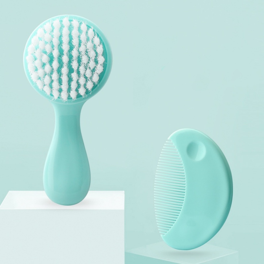 Gentle PP Bristle Baby Brush & Comb Set - Newborn Grooming Essentials - Image 4