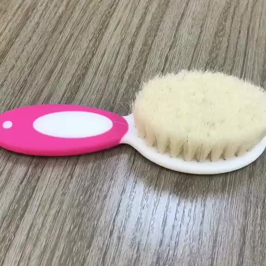 Soft Natural Goat Hair Baby Brush & Comb Set - Newborn Grooming Essentials - Image 4