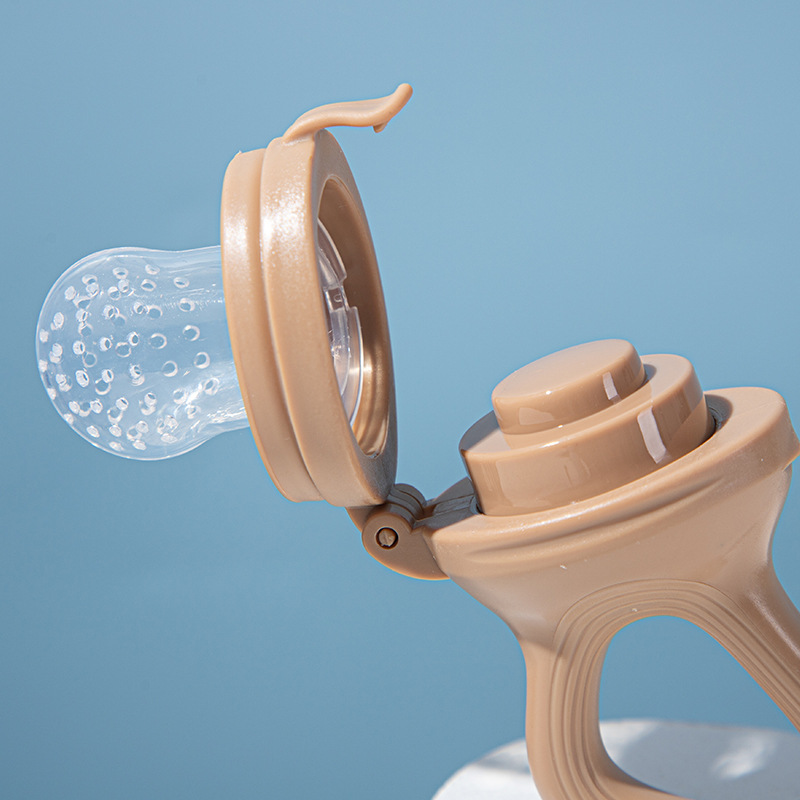 Eco-Friendly Baby Fruit Feeder Pacifier – Silicone Fresh Food Feeder & Teething Toy, BPA-Free Soother for Infants & Toddlers, Natural Textured Easy-Grip Handle - Image 3