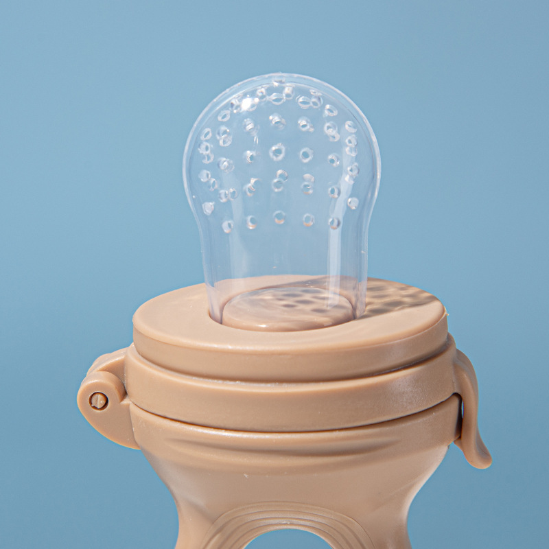 Eco-Friendly Baby Fruit Feeder Pacifier – Silicone Fresh Food Feeder & Teething Toy, BPA-Free Soother for Infants & Toddlers, Natural Textured Easy-Grip Handle - Image 4