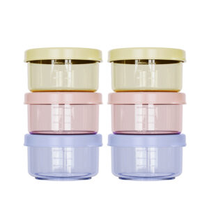 Lightweight & Shatter-Proof PP Baby Food Storage Jars – BPA-Free Airtight Containers for Meal Prep, Snacks & Travel (Set of 4/6)