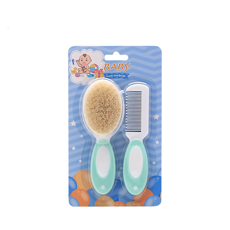 Soft Natural Goat Hair Baby Brush & Comb Set - Newborn Grooming Essentials - Image 6