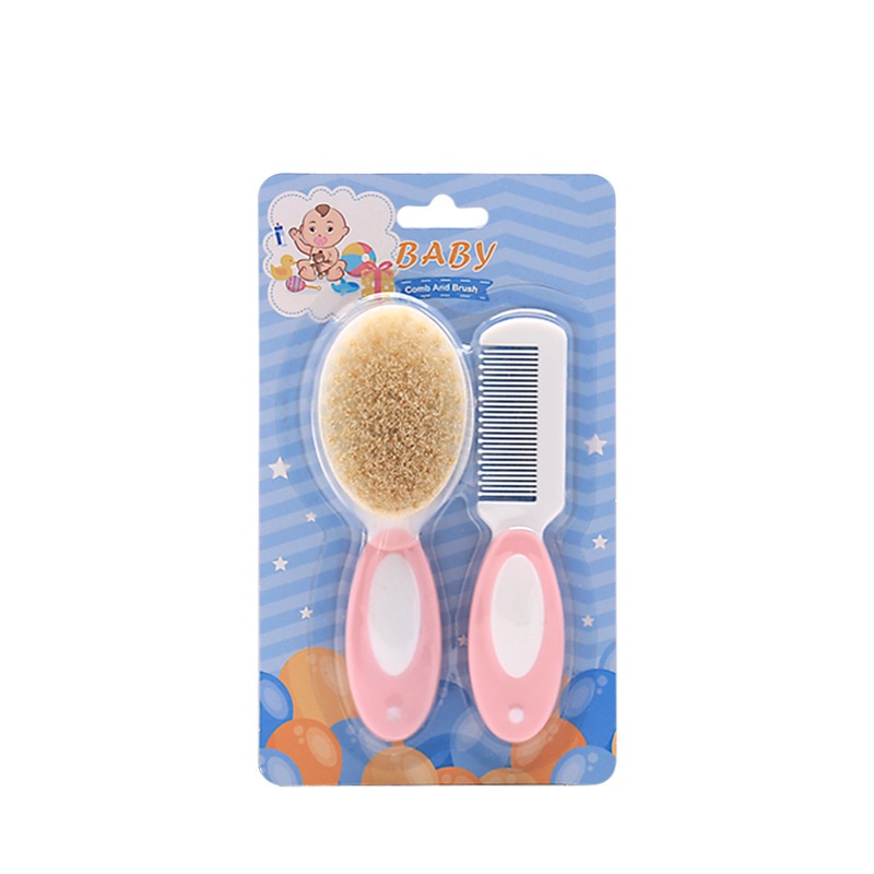Soft Natural Goat Hair Baby Brush & Comb Set - Newborn Grooming Essentials - Image 7