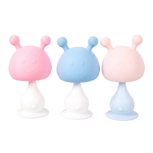 Silicone Bunny Rattle Teether Toy for Babies 0-12 Months, Soft BPA-Free Rabbit Teething Toy with Built-in Rattle, Sensory Development & Gum Relief, Easy-Grip Training Toy for Infants