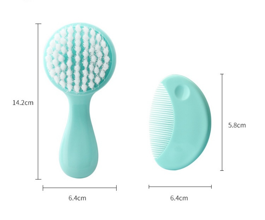 Gentle PP Bristle Baby Brush & Comb Set - Newborn Grooming Essentials - Image 5